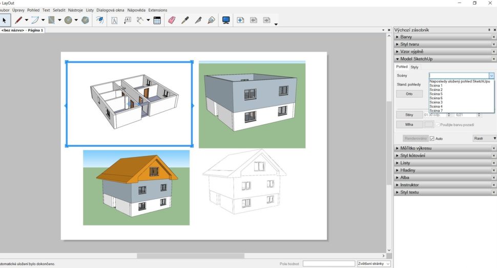 layout sceny