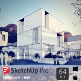 sketchup prenajom 1 rok